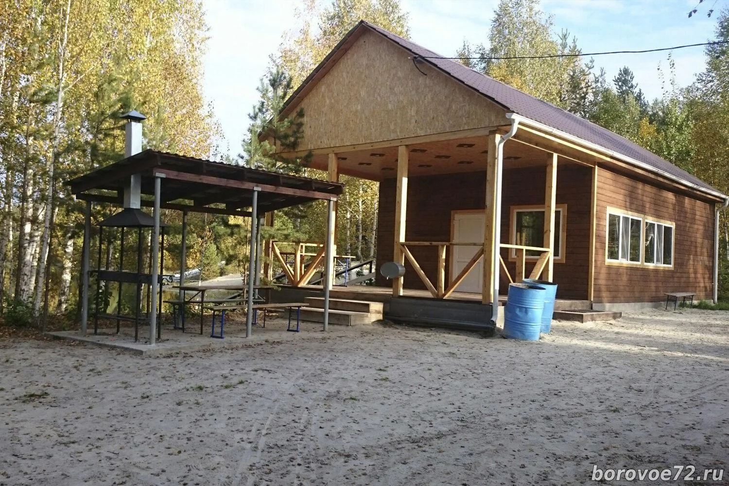 Беседки и мангальные зоны на базе отдыха “Боровое”