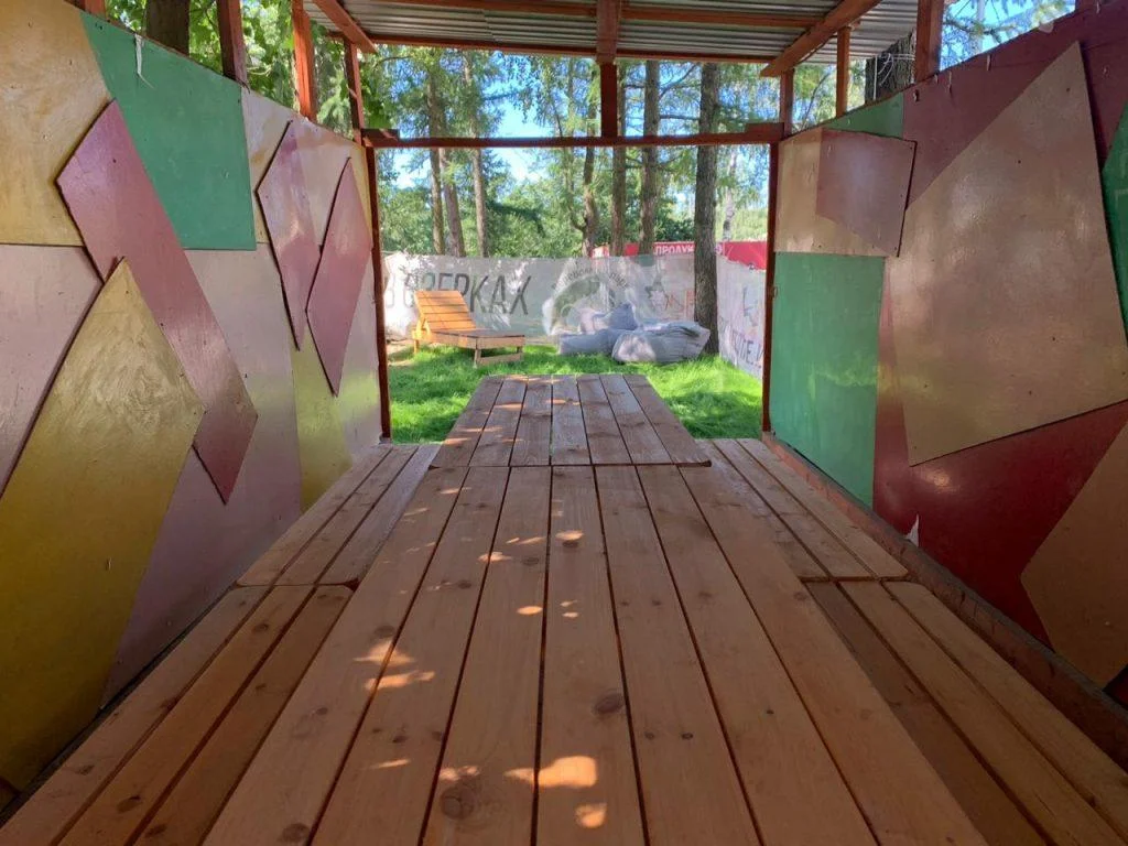 Аренда беседки в стиле ЛОФТ для шашлыка и отдыха