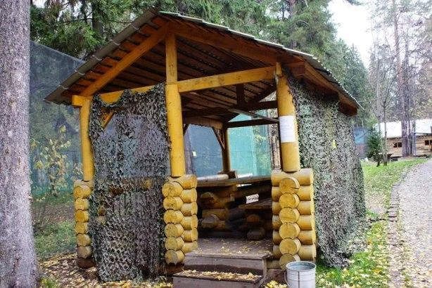 Беседки для шашлыка в пейнтбольном клубе “Логово”