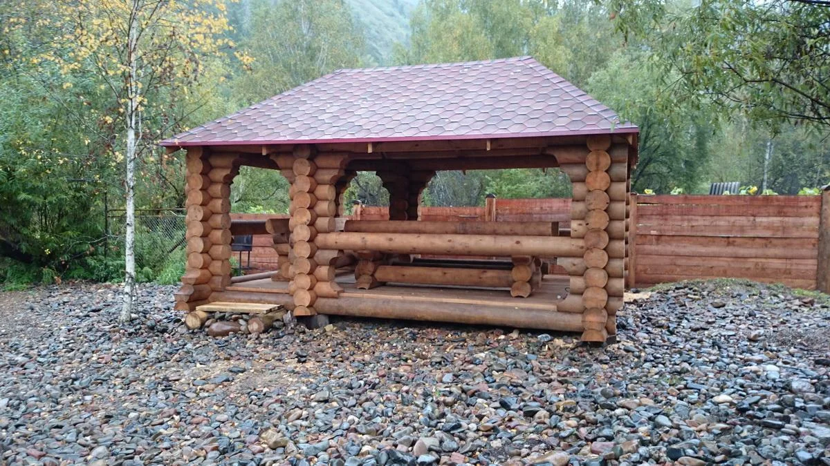 Беседки вместимостью от 8 до 40 человек на базе “Сибирская Банька”