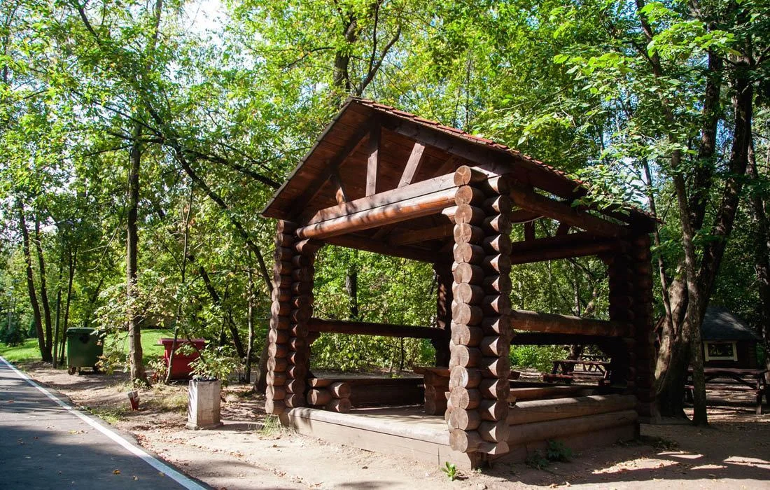 Кемпинговая зона на Путяевских прудах парка Сокольники