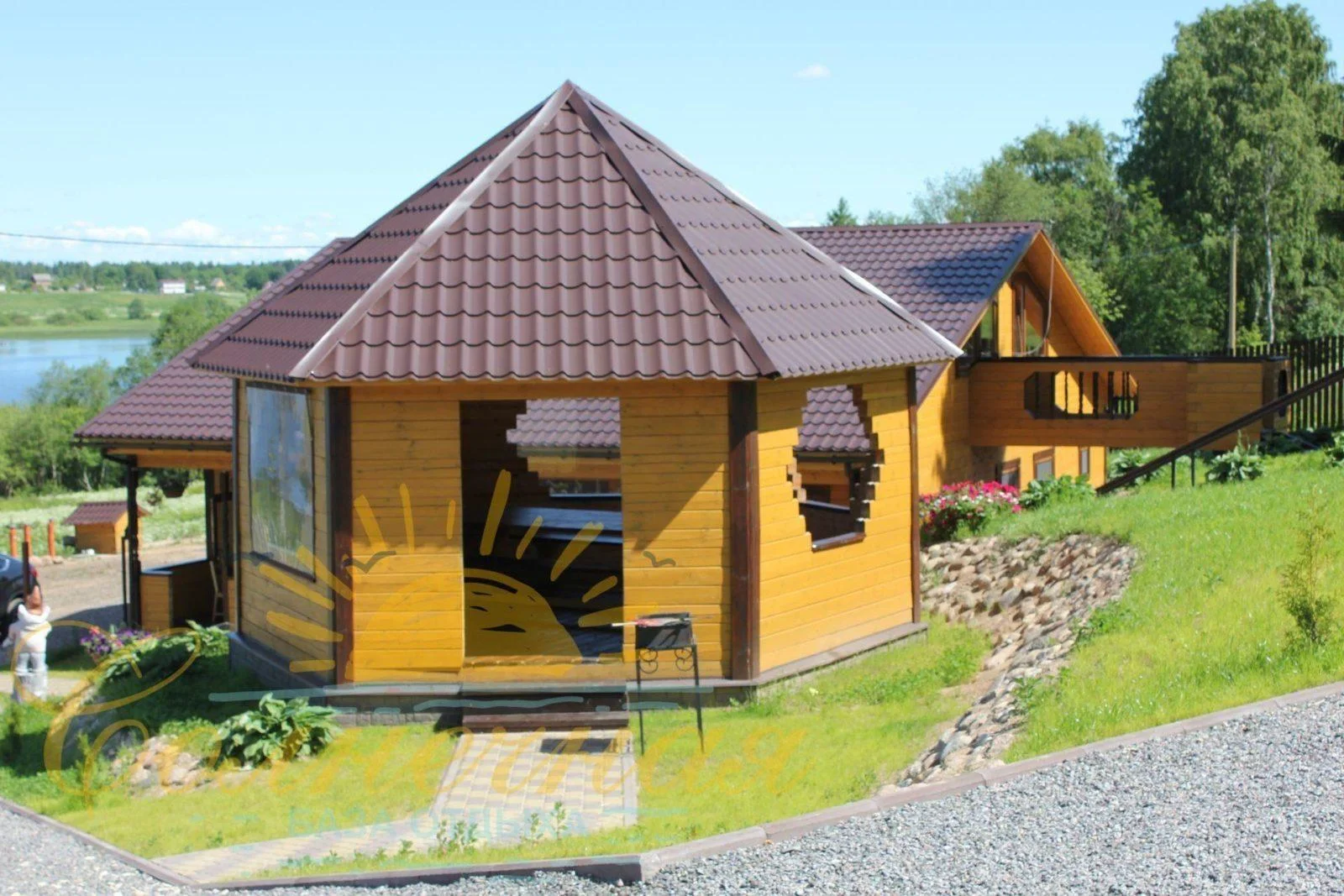 Беседки для отдыха на природе Турбаза Солнечная