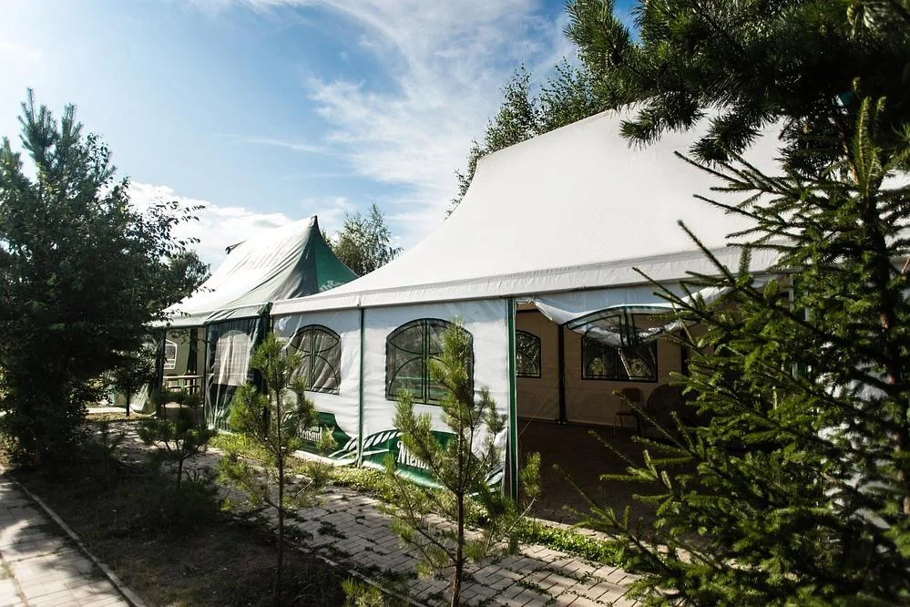 Аренда шатра на 100 человек — база отдыха «Подсолнухи»