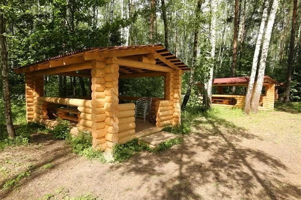 Деревянные беседки в аренду на 15 человек