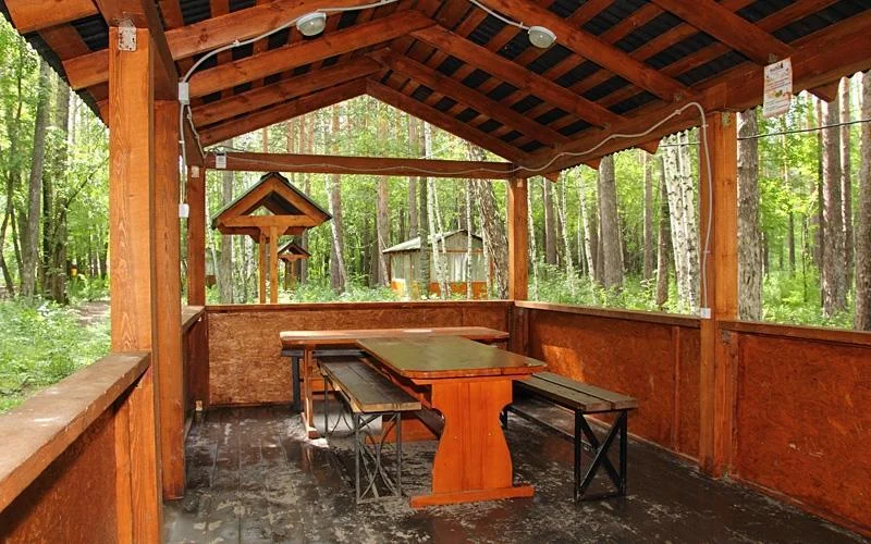 Открытые беседки для шашлыка в аренду до 15 человек в Парке Победы