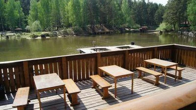 Аренда корпоративной VIP беседки до 40 человек — Рыбалка на Калиновке