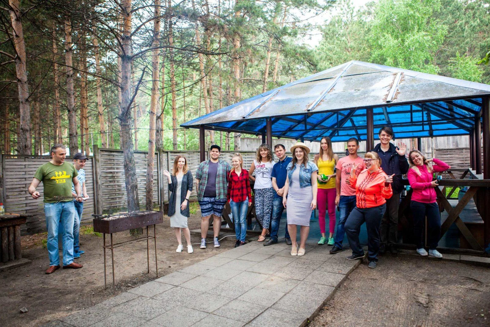 Беседка «Плетёная» вместимостью до 36 человек