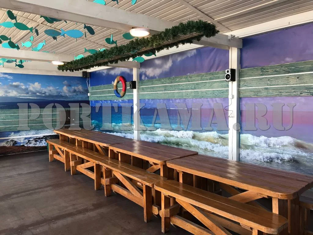 Аренда беседки «Яхт-клуб» в городском парке отдыха «Порт Кама» в Перми