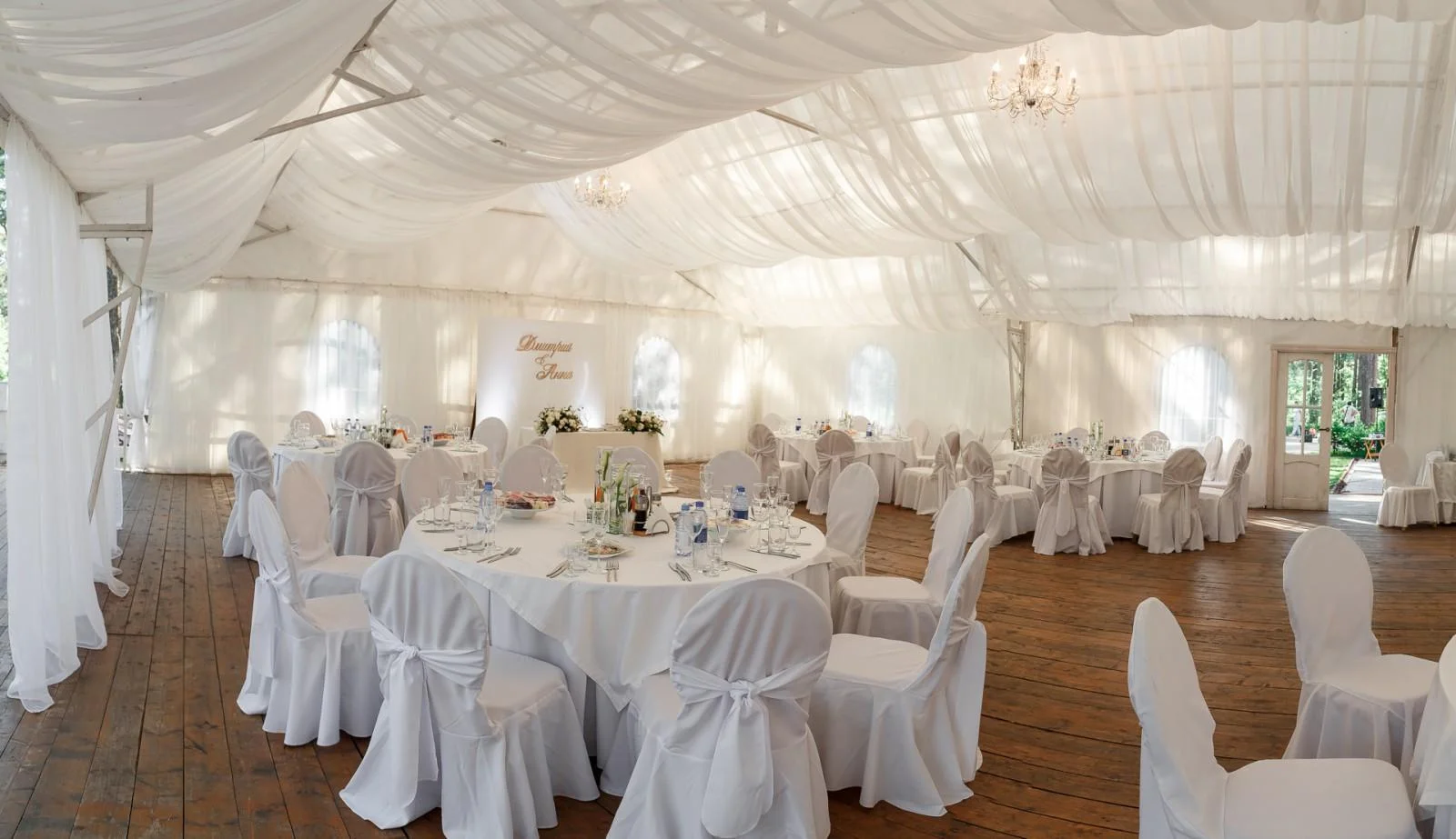 Шатер и летняя терраса в аренду для корпоративов — Пансионат Былина (Бердск)