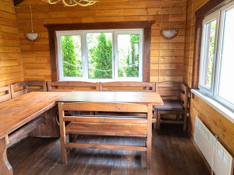 Беседка с мангалом закрытая (отапливаемая) до 12 человек — парк отель «Цитадель»