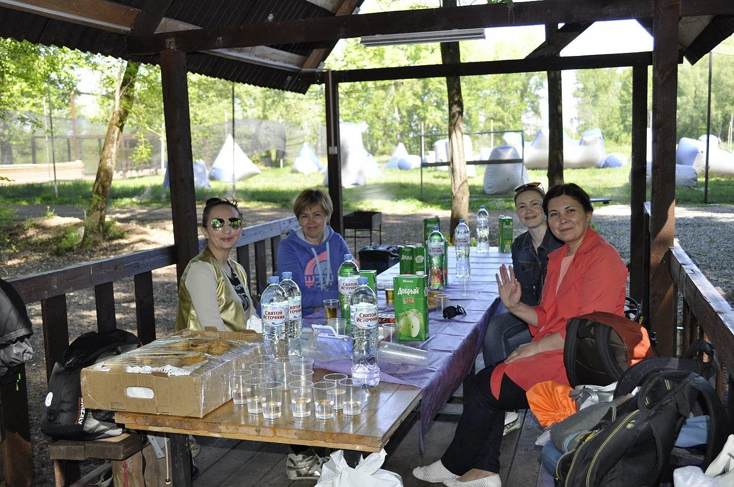 Аренда беседок в пэентбольном парке Рубикон