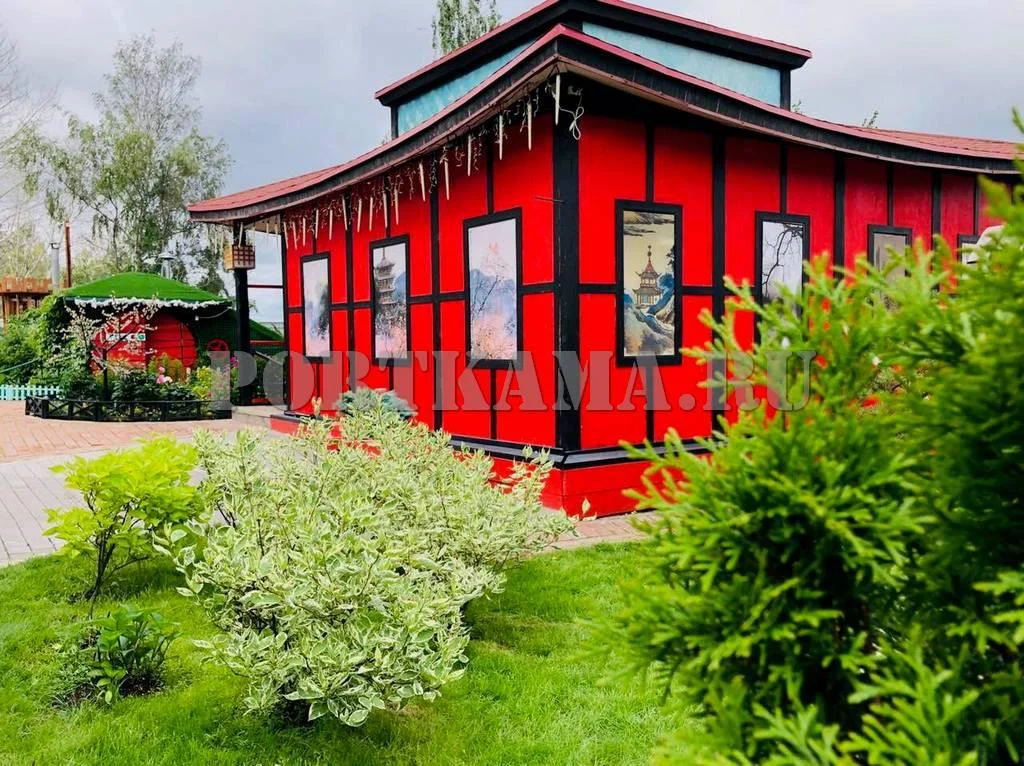 Аренда «китайской» беседки в городском парке отдыха «Порт Кама» в Перми