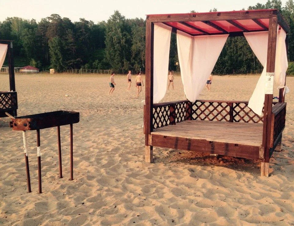 Центральный пляж Академгородка беседки в аренду — САН-СИТИ