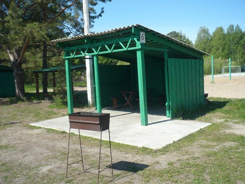Беседки и финский домик от 10 до 15 человек на базе отдыха Зеленый Остров в Бердске