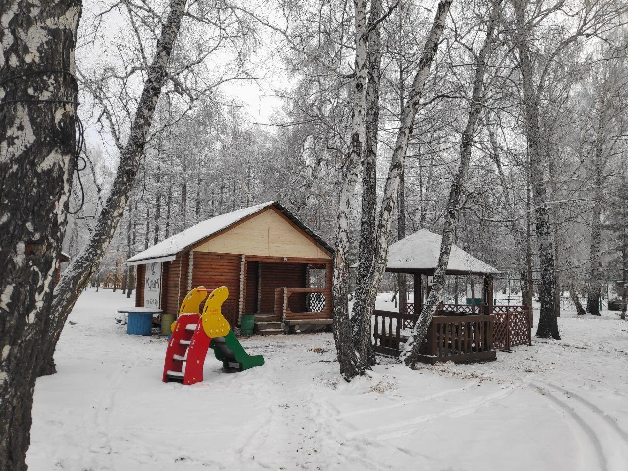 Беседки на 16 человек  в «Парке на Королево» в Омске