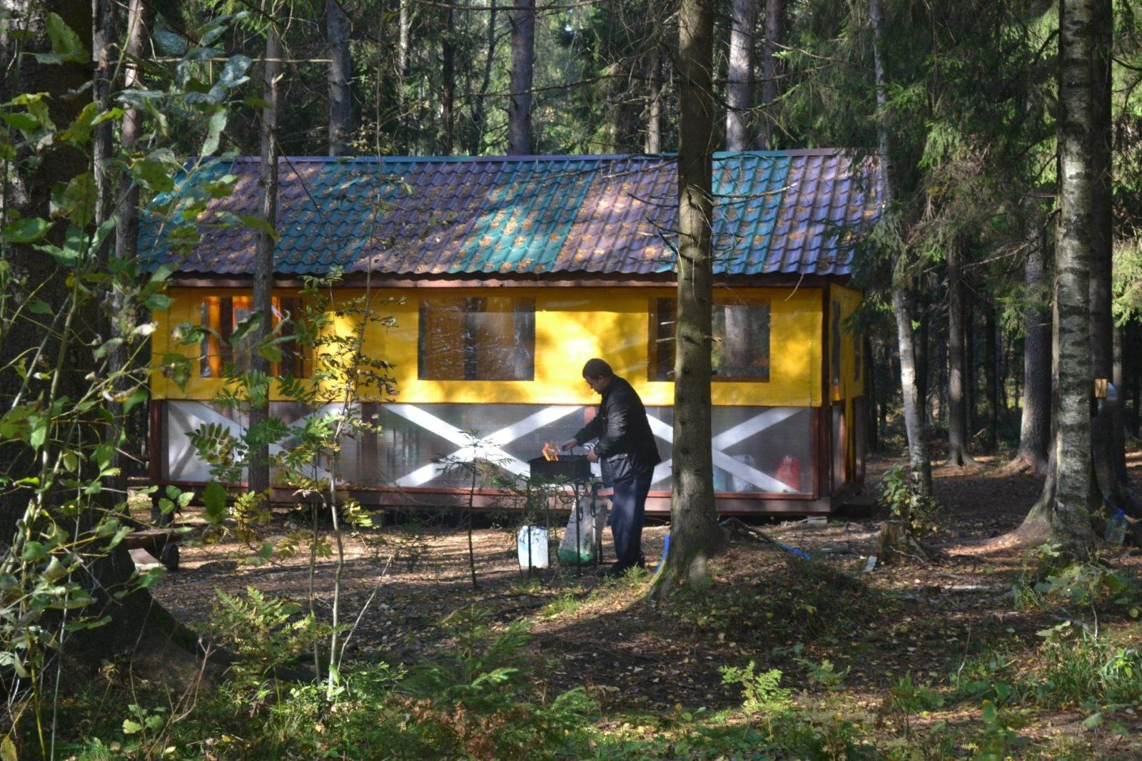 Беседки вместимостью до 25 человек в парке Зубровник