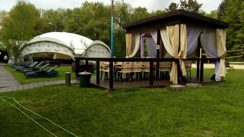 Cеребряный Бор беседки в аренду для шашлыка на пляже в Москве