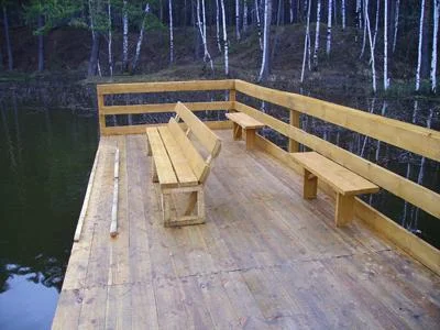 Беседка для рыбалки на пирсе до 15 человек — Рыбалка на Калиновке