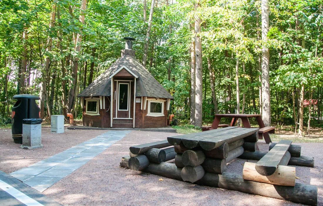 Кемпинговая зона на Путяевских прудах парка Сокольники