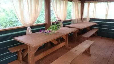 Избушки — летние беседки с мангалами на 18 человек оз.Шарташ