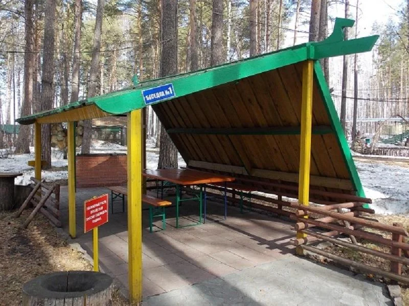 Беседка на 10 мест в гостиничном комплексе «Млечный путь»