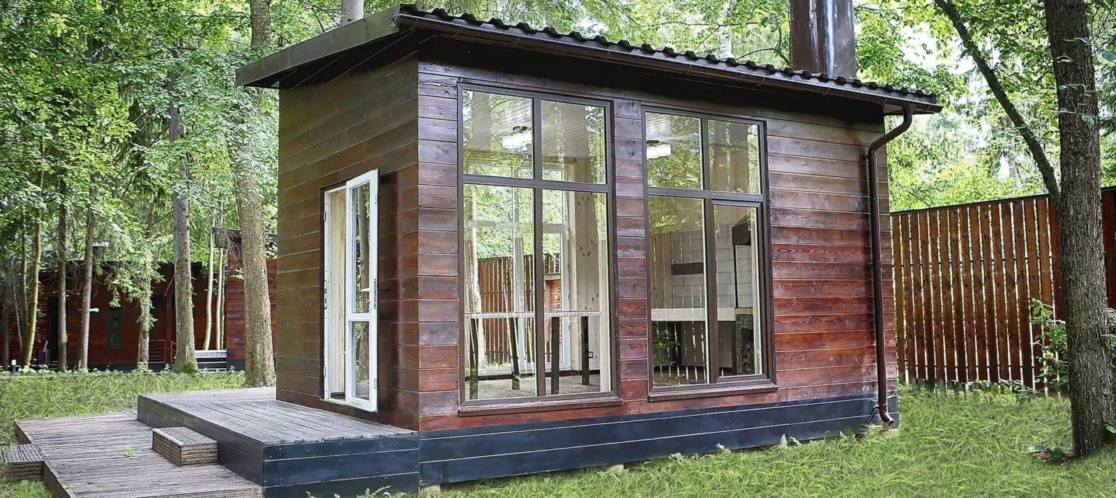 Беседка недалеко от Москвы на базе отдыха Босиком