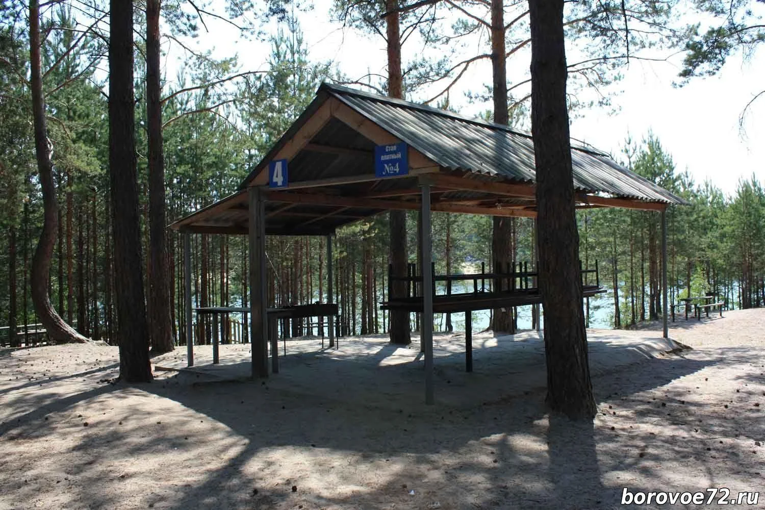 Беседки и мангальные зоны на базе отдыха “Боровое”