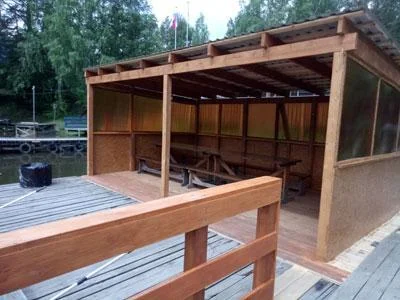 Аренда рыболовной беседки на 20 человек — Рыбалка на Калиновке