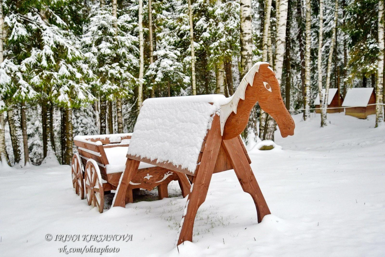 Беседка в лесу Курьи Ножки на 15 человек с мангалом для шашлыка