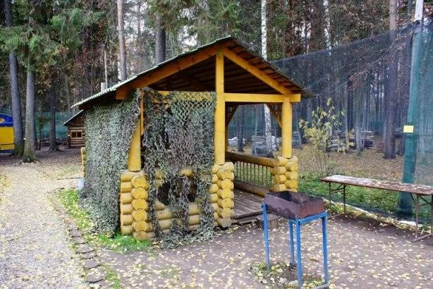 Беседки для шашлыка в пейнтбольном клубе “Логово”