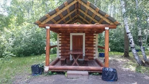 Избушки — теплая беседка для шашлыка в зимнее время года на 6-8 человек