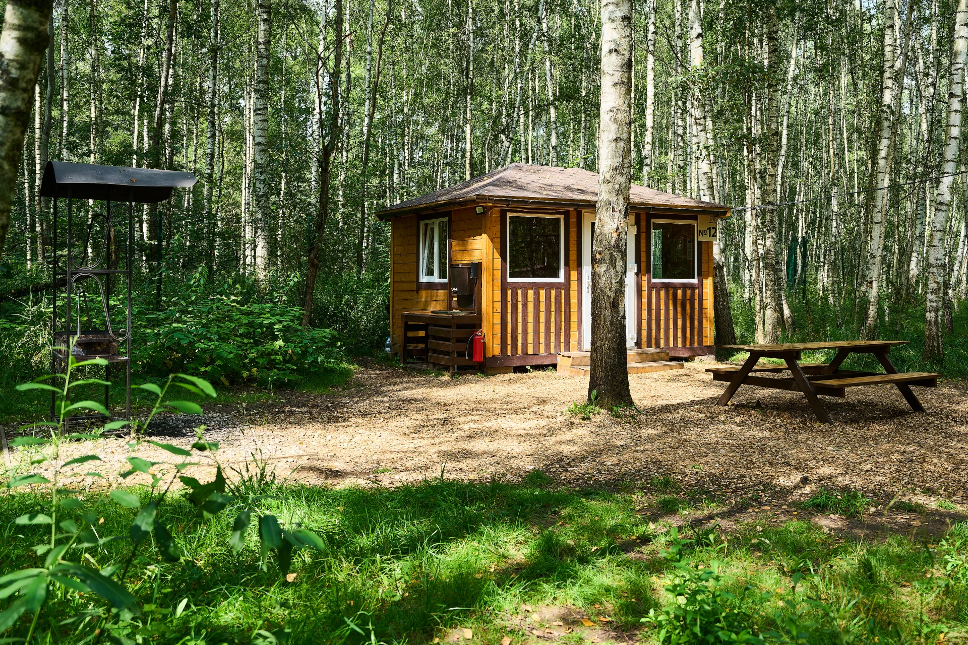 Теплая беседка с мангалом на 8 — 10 человек (Мытищи, Лосиный остров)