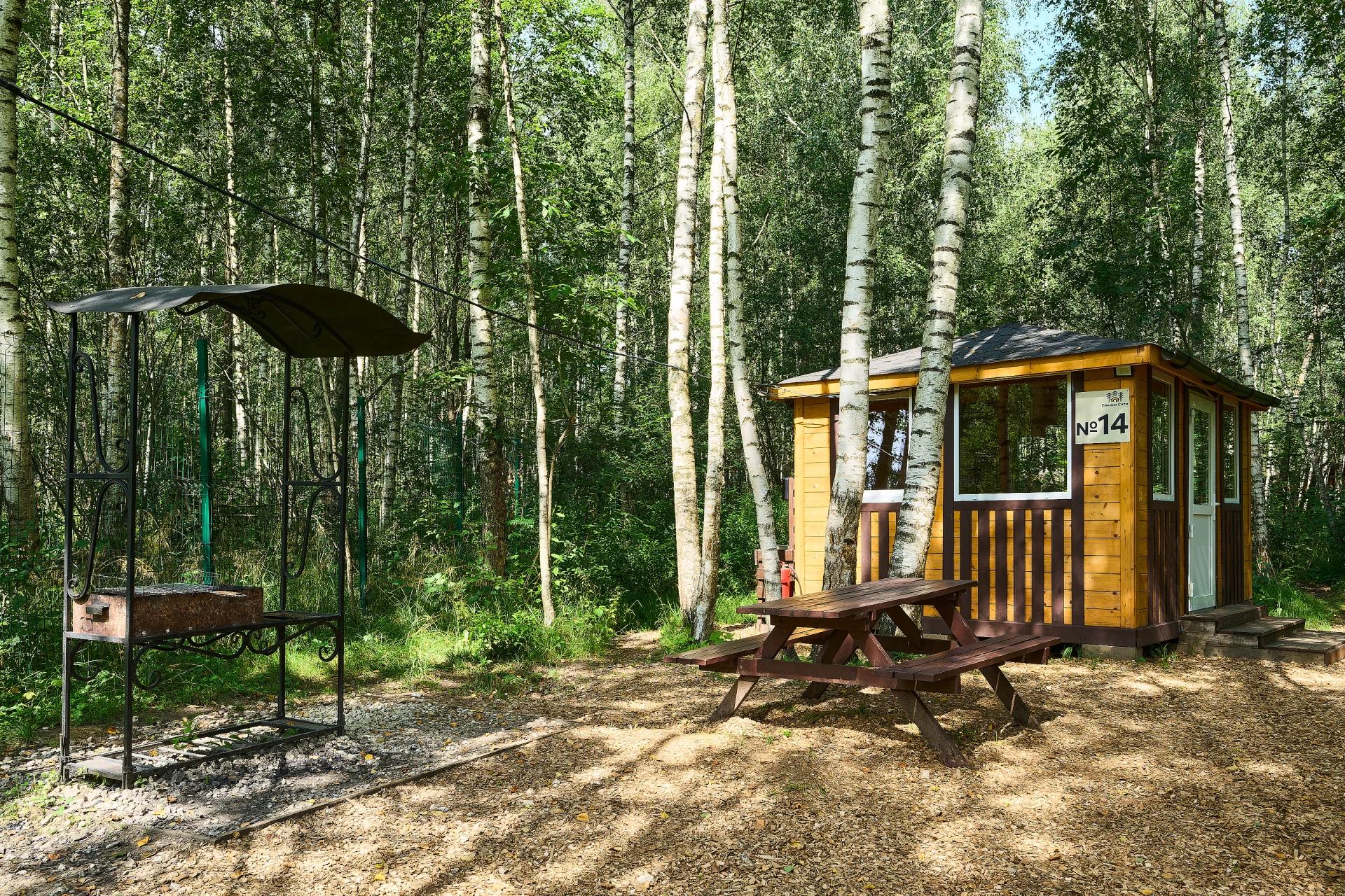 Теплая беседка с мангалом на 8 — 10 человек (Мытищи, Лосиный остров)