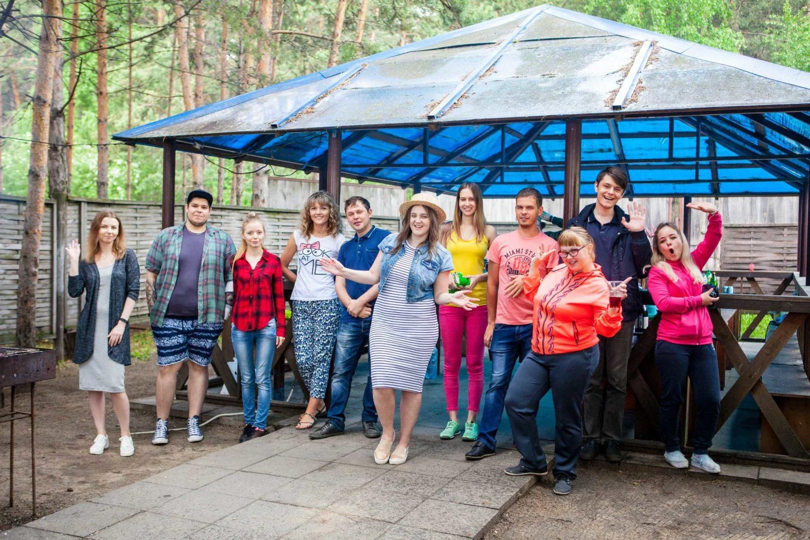 Беседка «Плетёная» вместимостью до 36 человек