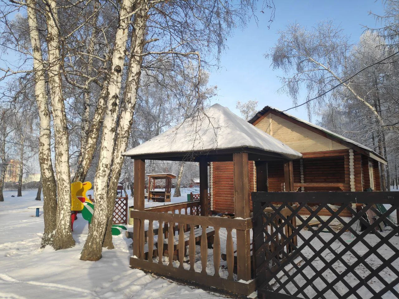 Беседки на 16 человек  в «Парке на Королево» в Омске