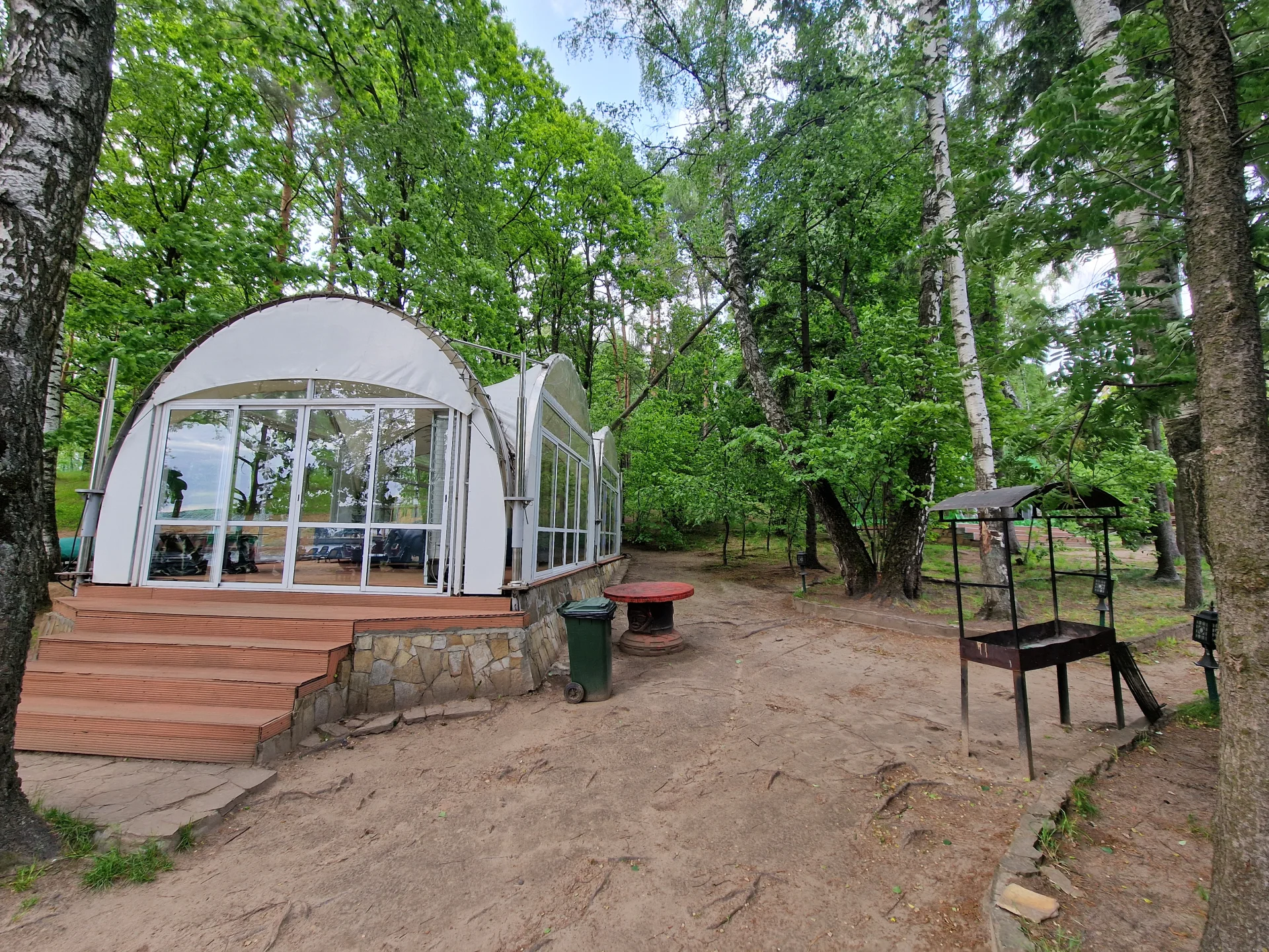 Аренда шатра «Двадцатка» на береговой линии до 25 человек в РК «Малибу»,43 м. от воды