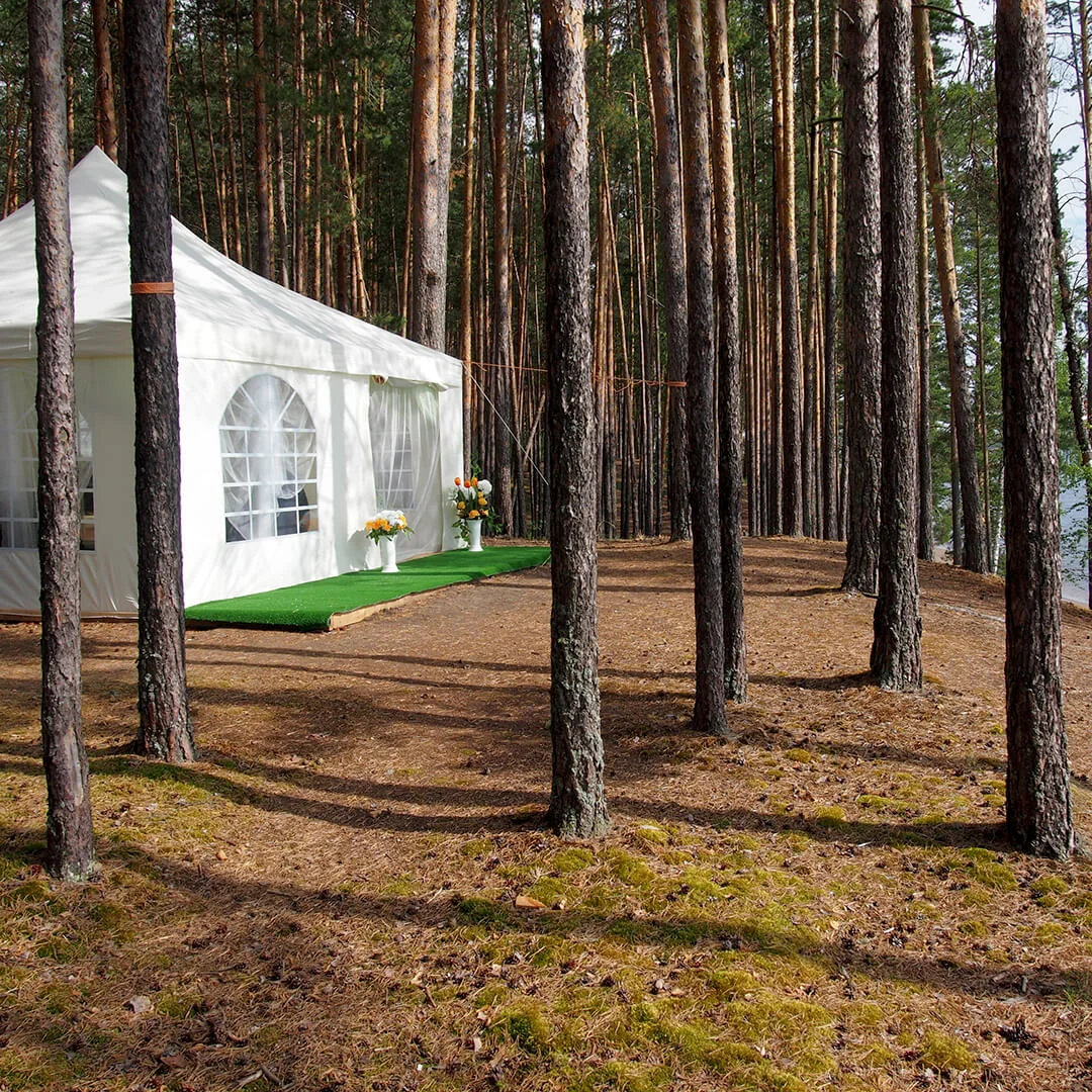 Аренда летнего дома в виде шатра на база отдыха «Дивная усадьба»