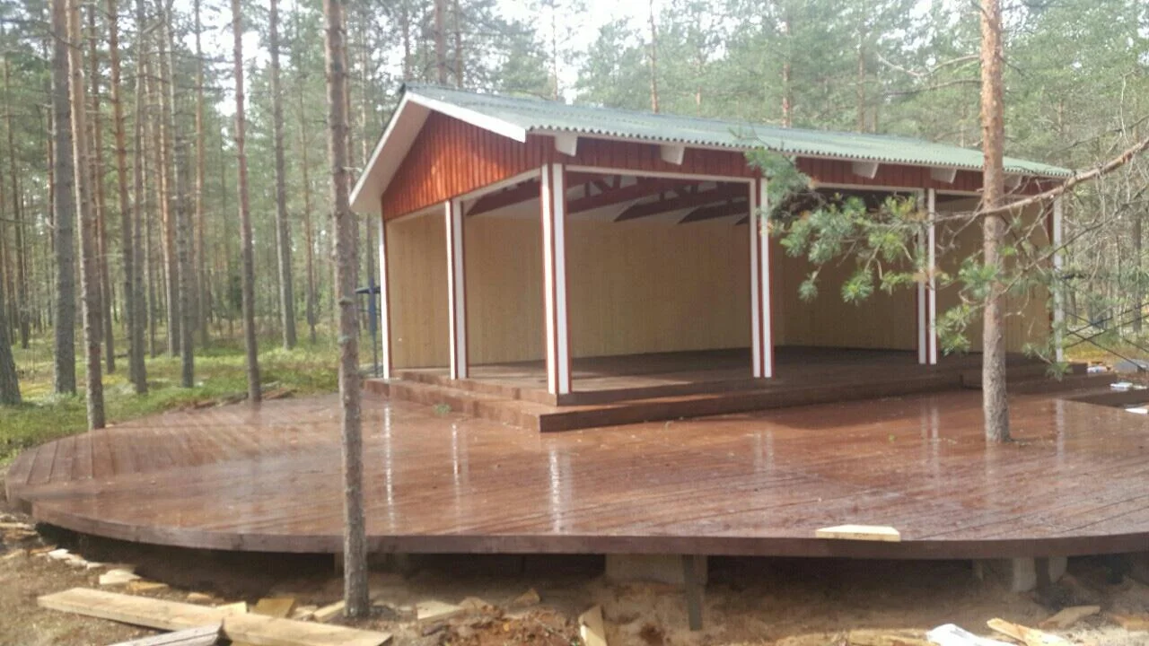 База отдыха «Шишки на Лампушке» сдает в аренду беседку