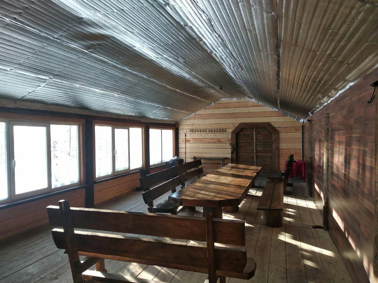 Теплая беседка в Новосибирске на 50 человек для отдыха и шашлыка