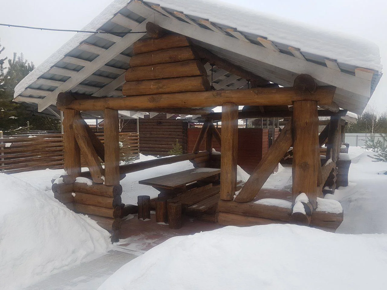 Аренда средних беседок на базе отдыха Заречье