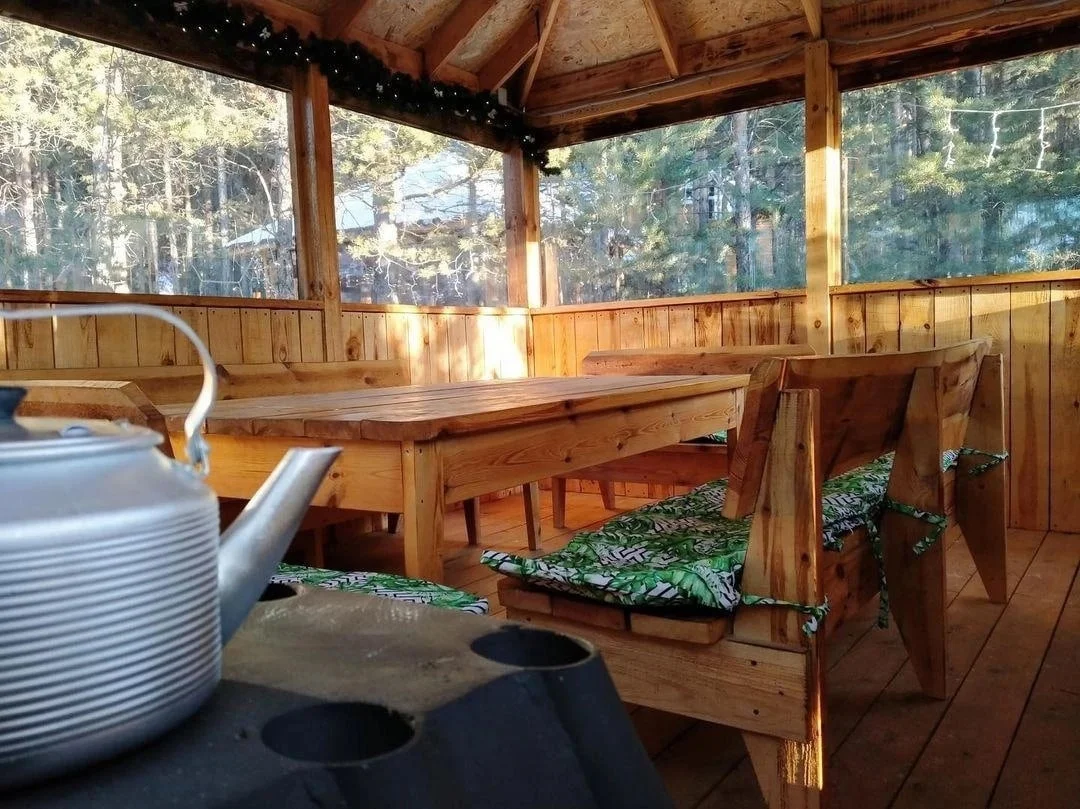 Аренда беседки Зона барбекю Тёплая Полный комфорт