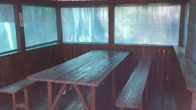 Беседка для рыбалки на пирсе до 15 человек — Рыбалка на Калиновке