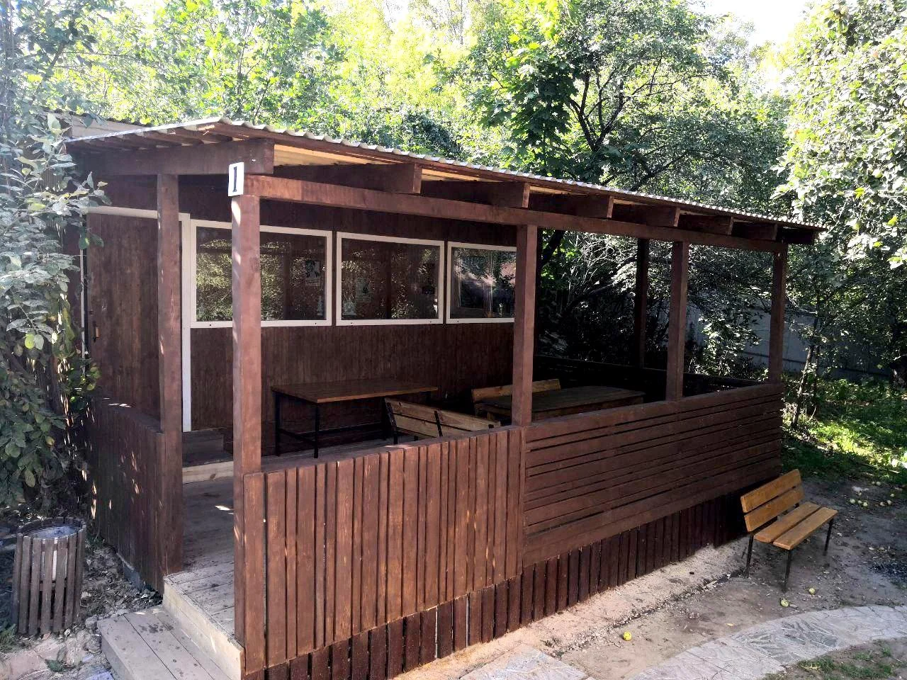Тёплая беседка в аренду на территории Гриль парк — «Городская Дача»