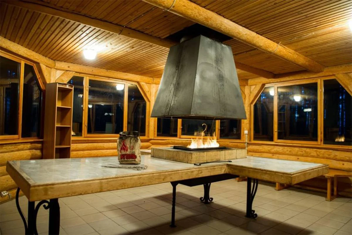 Теплая беседка (мангальный домик), база отдыха «Добрый Лось»