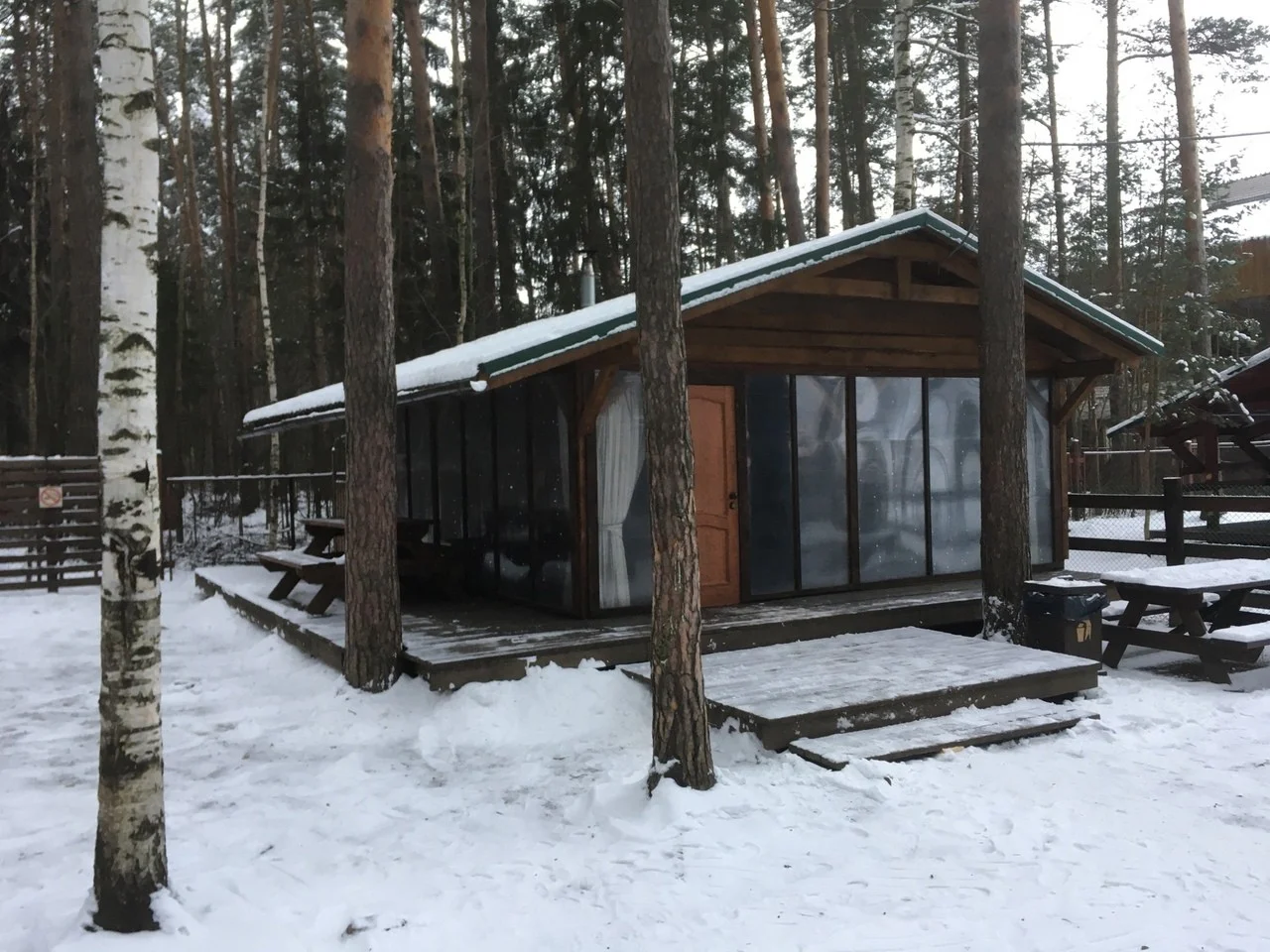 Аренда теплой беседки на территории парка «Ранчо»