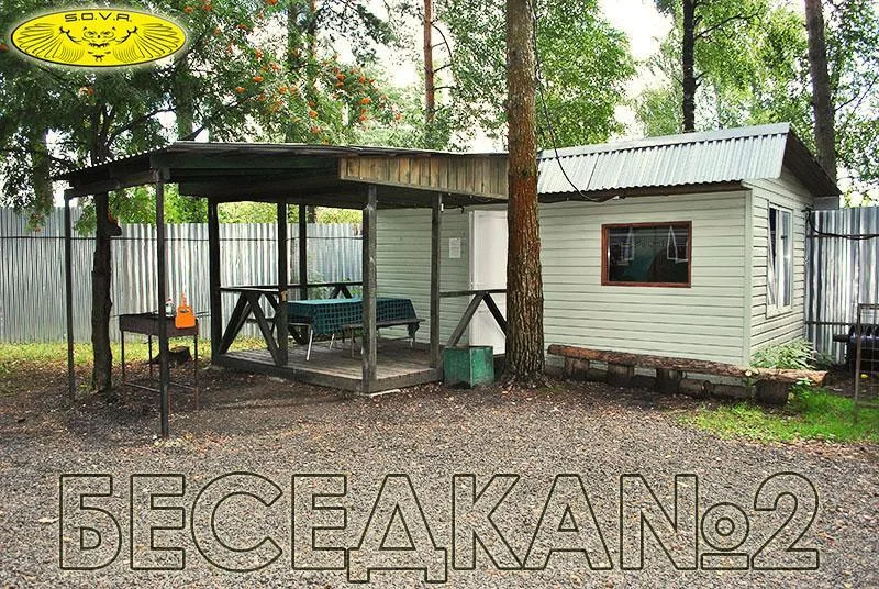 Средняя беседка на 20-25 человек — отопление, освещение и розетки