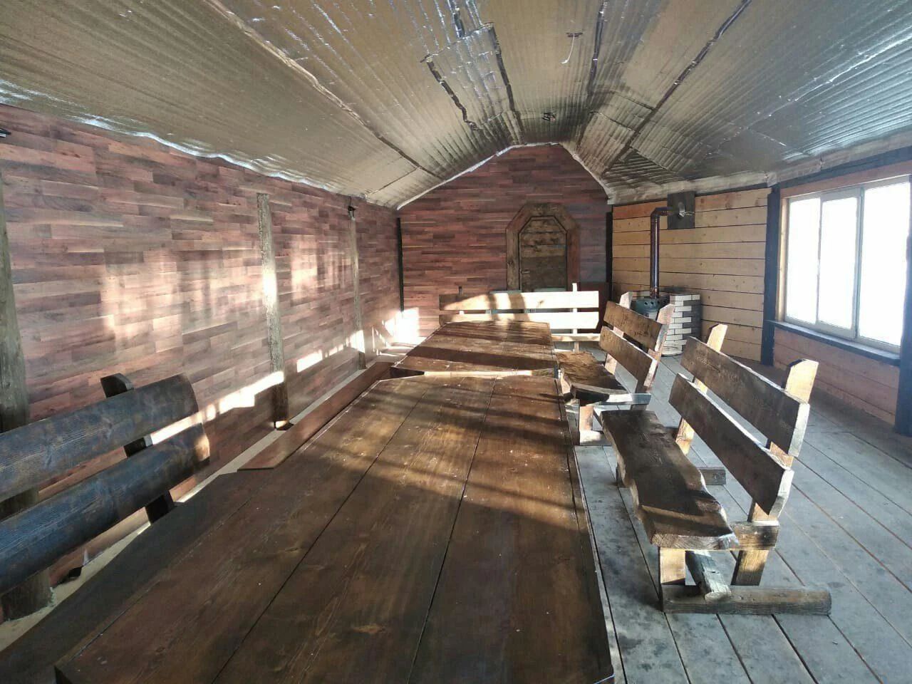 Теплая беседка в Новосибирске на 50 человек для отдыха и шашлыка