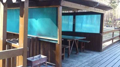 Беседка для рыбалки на пирсе до 15 человек — Рыбалка на Калиновке